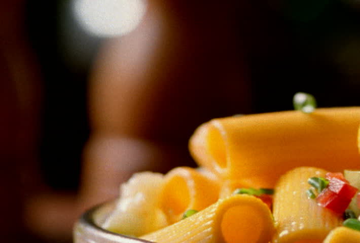 Italian pasta closeup