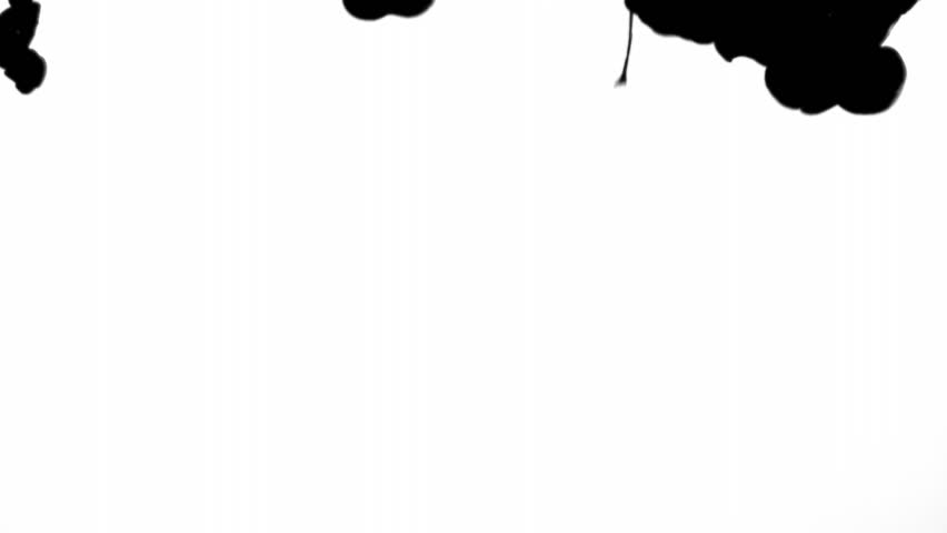 Black ink in water