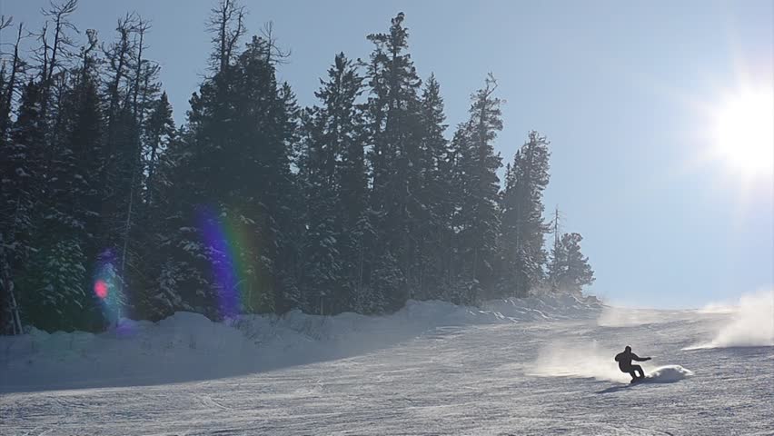 Snowboarding in mountains. Extreme-carving.