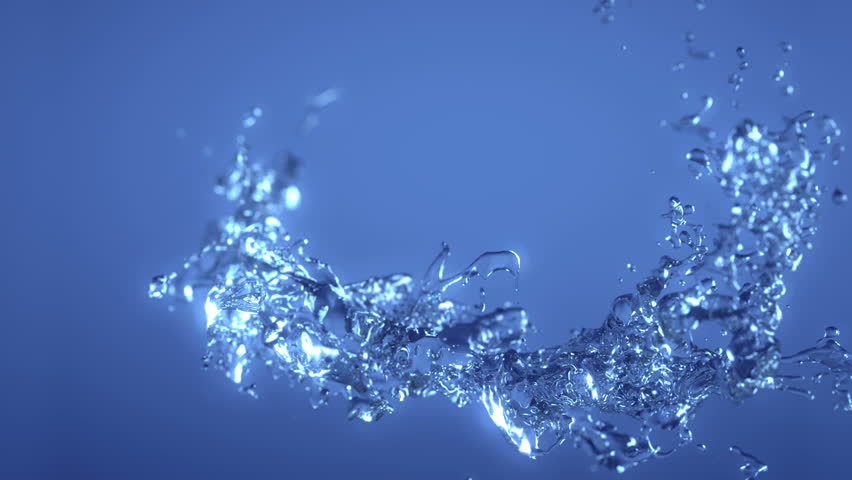 Water splash 3d