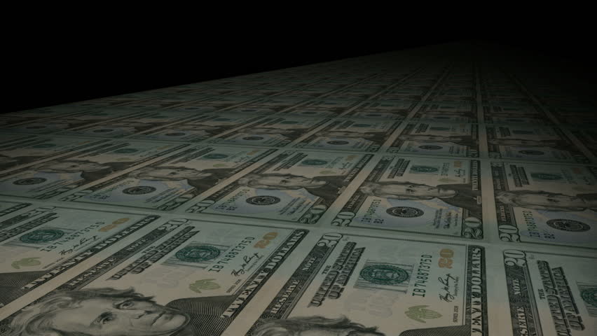 Printing dollar bill money 