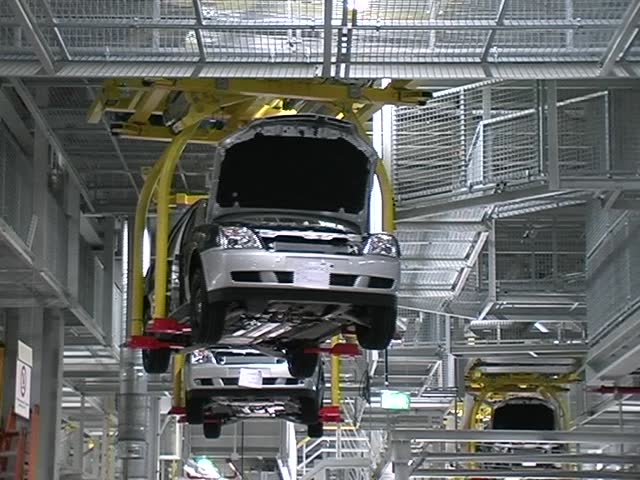 car factory, assembly belt