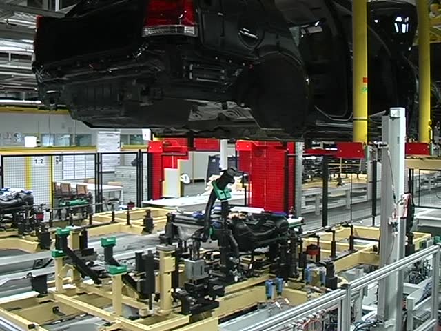 car factory, assembly belt