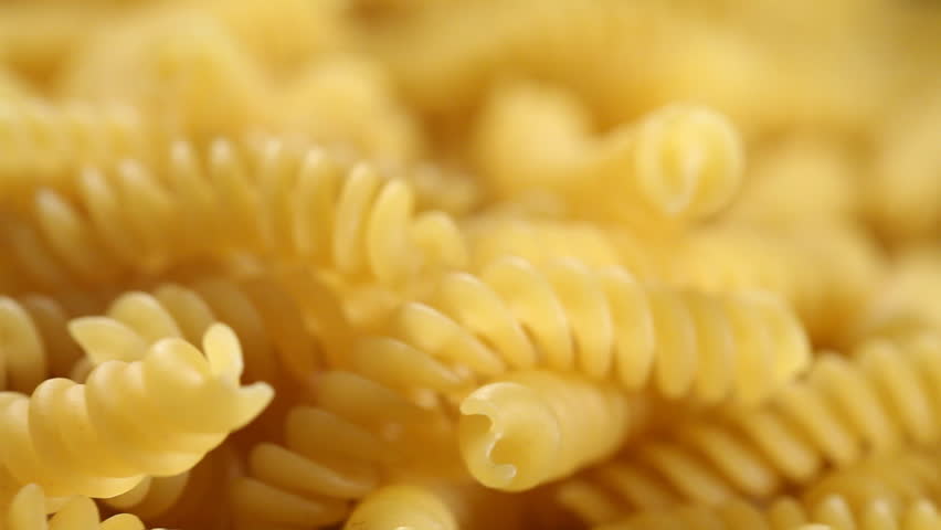 Delicious italian fusilli / spirelli pasta rotation