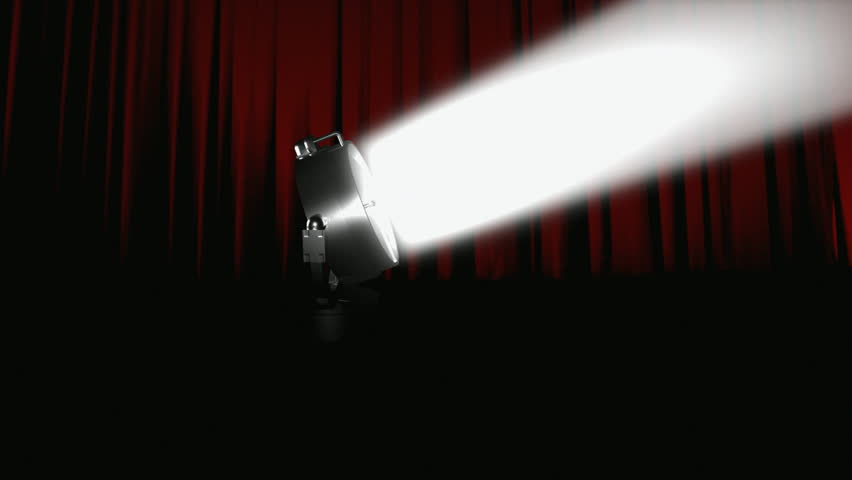 Spotlight on stage loopable