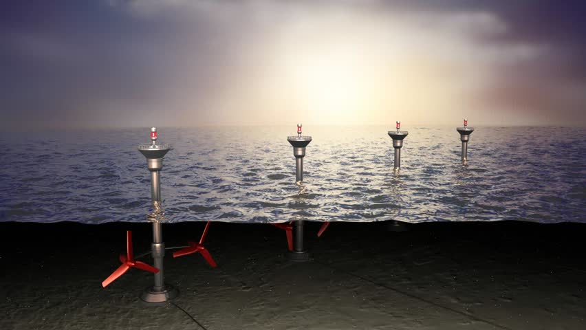 Tidal sea energy, concept