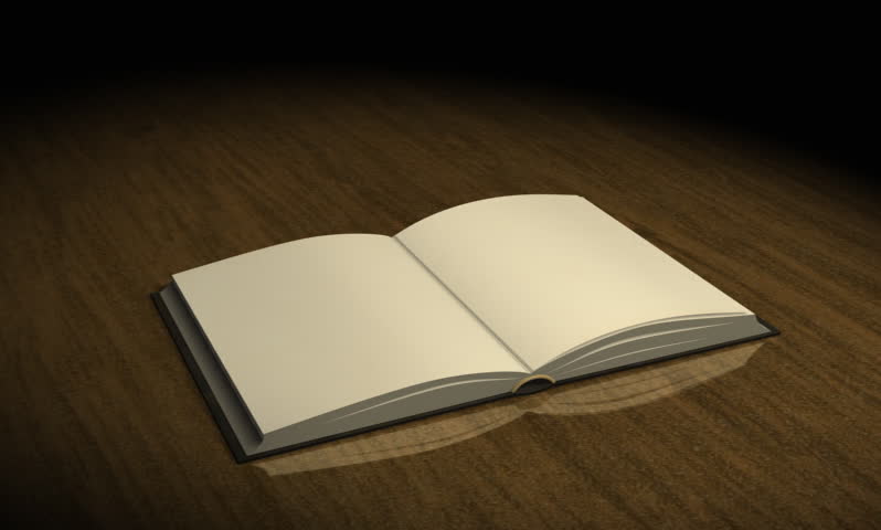 Open book. Browsing of page