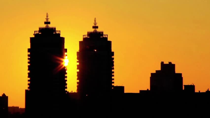 Time Lapse 1080p: Urban sunset