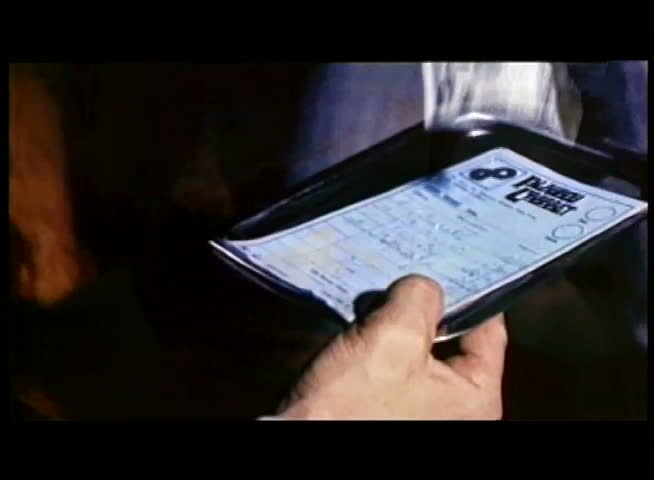 Close-up of waiter holding tip tray with money