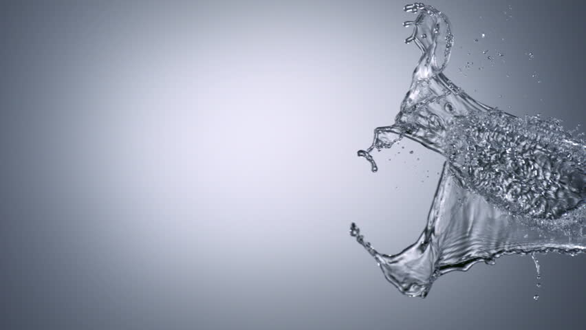 Water splash shooting with high speed camera.