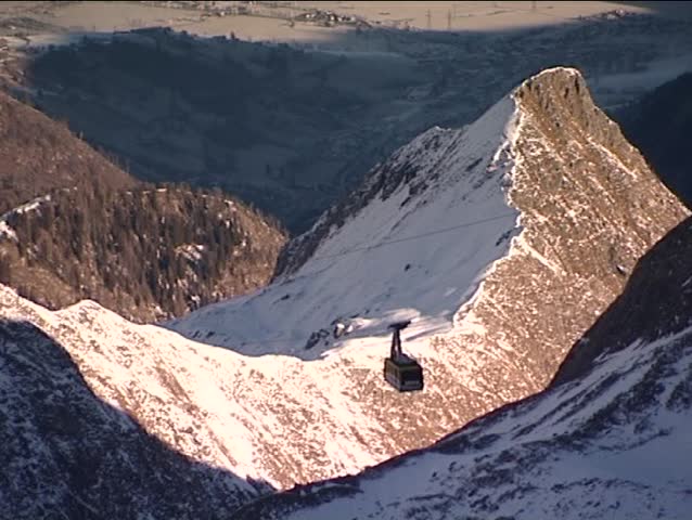 The gondola to the Kitzsteinhorn in Salzburg, Austria