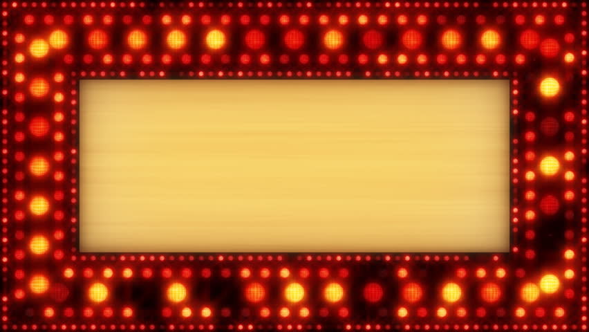 flashing lights golden banner. computer generated abstract loopable motion background HD 1080p