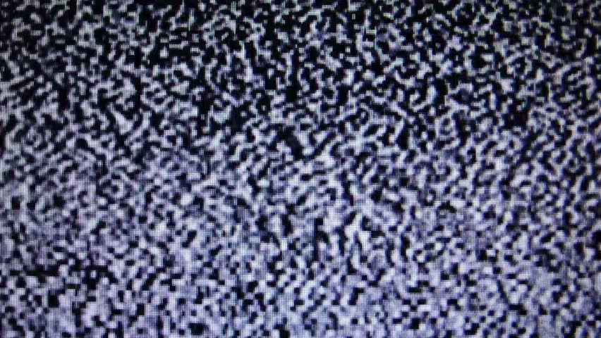 High Definition Television - macro static noise