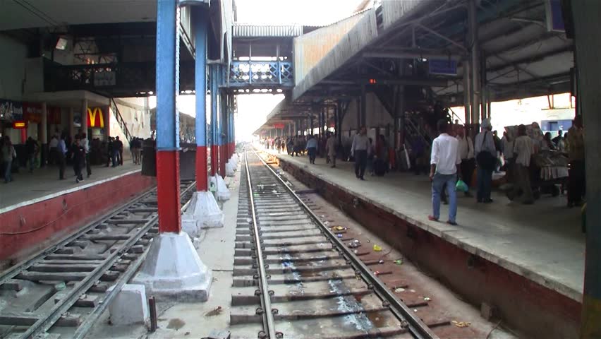 DELHI - NOV 13: Interior of the Delhi Junction Railway Station on November 13, 2011 in Delhi, India. Delhi Junction is the oldest railway station of Delhi city.