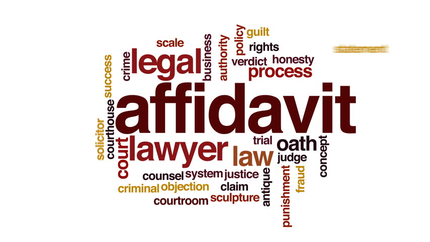 Header of affidavit