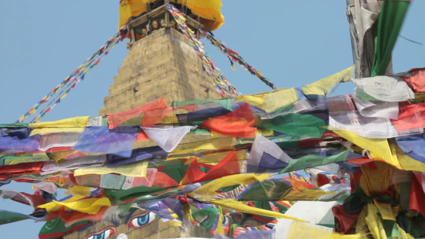 Boudhanath Stupa in the Kathmandu valley, Nepal