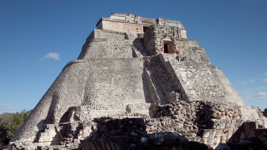 time-lapse of the mayan ruins at uxmal, mexico. the mayans believe that transformative events will occur on 21 december 2012