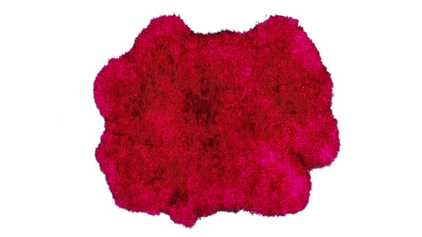 Red Ink Stain Expansion (HD). Red Ink Expands over time lapse on a white fiber surface.
