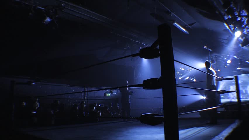LONDON - FEBRUARY 21: Pro Wrestling Ring Lighting during BritWres-Fest 2011 on February 21, 2011