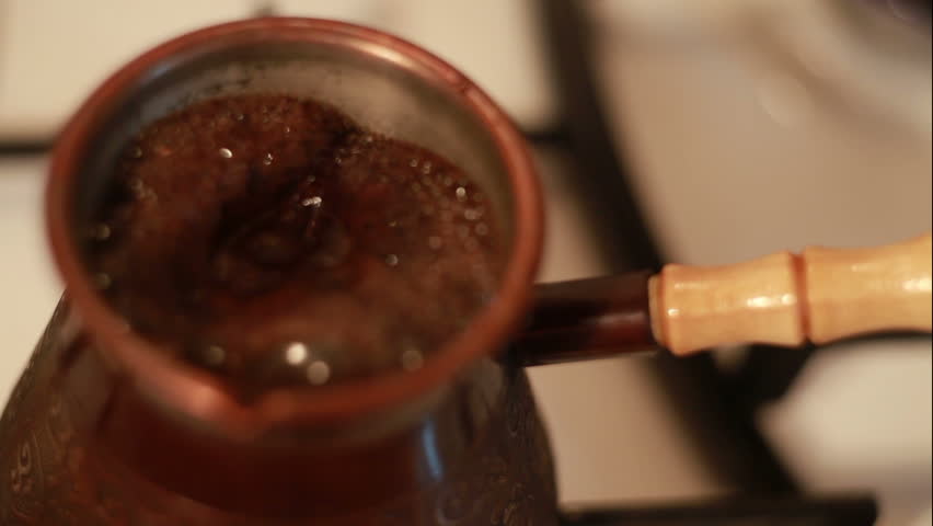 HD Boiled Coffee Praparing in Vintage Bronze Turka