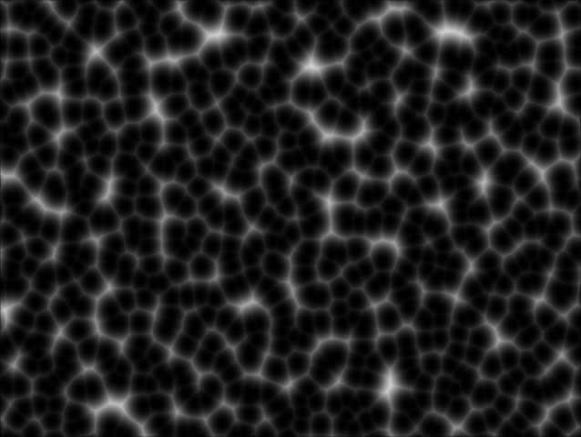 Move of minute cell like particles.