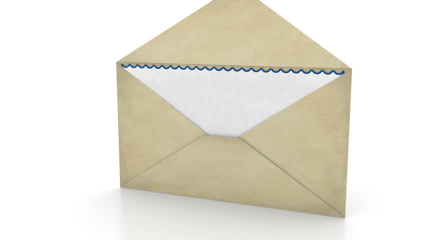 Opening envelope - Mail concept