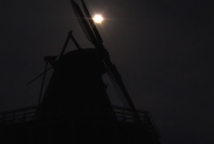 Windmill silhouette