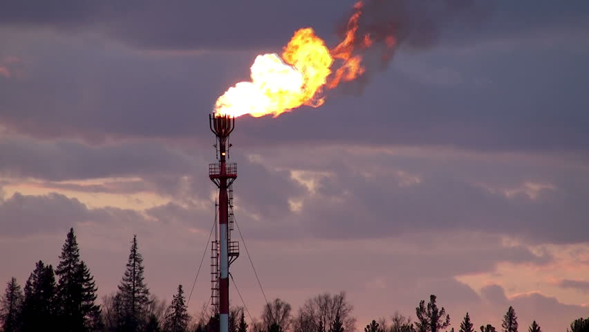 Oil torch (flaring of the oil associated gas)