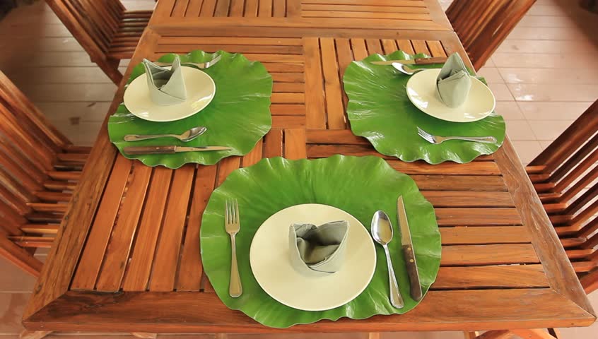 The dining room table.