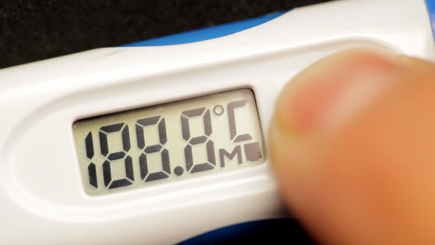Medical digital thermometer takes temperature