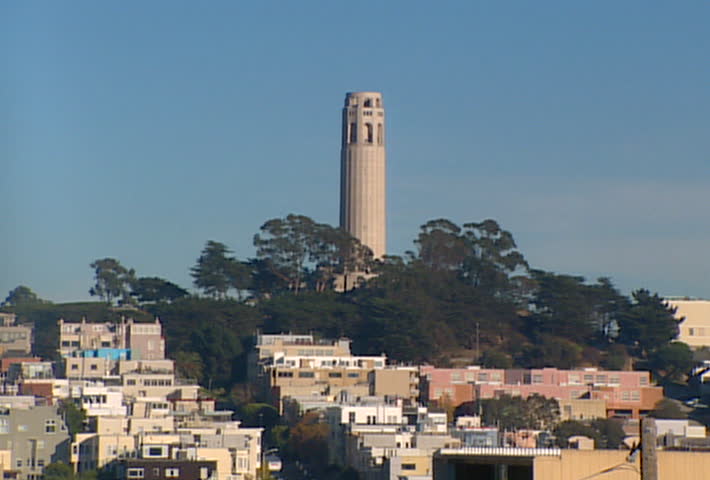 SAN FRANCISCO - Circa 2002: Coit Tower in San Francisco in 2002. The tower is also known as the Lillian Coit Memorial Tower,