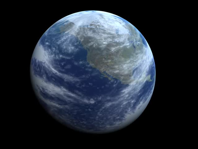 The Earth rotates on its axis
