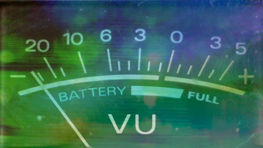 battery levels on old ghetto blaster moving