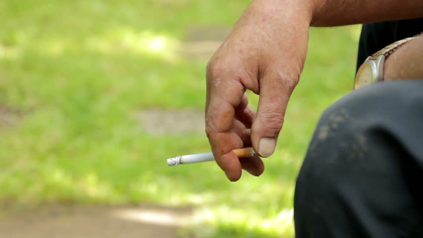 smoking addiction close-up