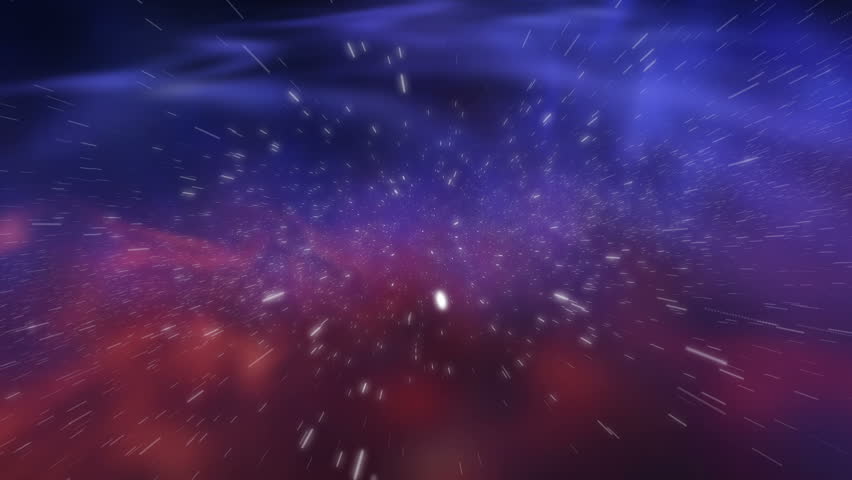 Flying away from the Earth through the stars. Magic ball. HD 1080.