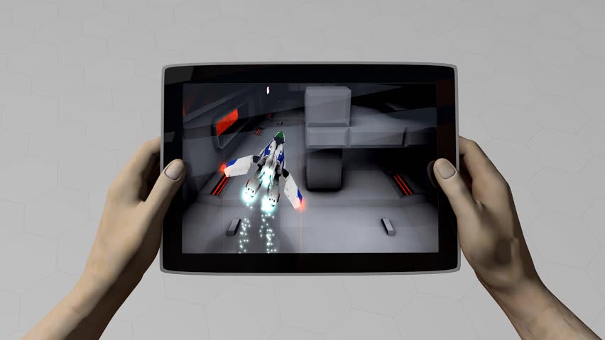 Tablet pc gaming, alpha matte included.