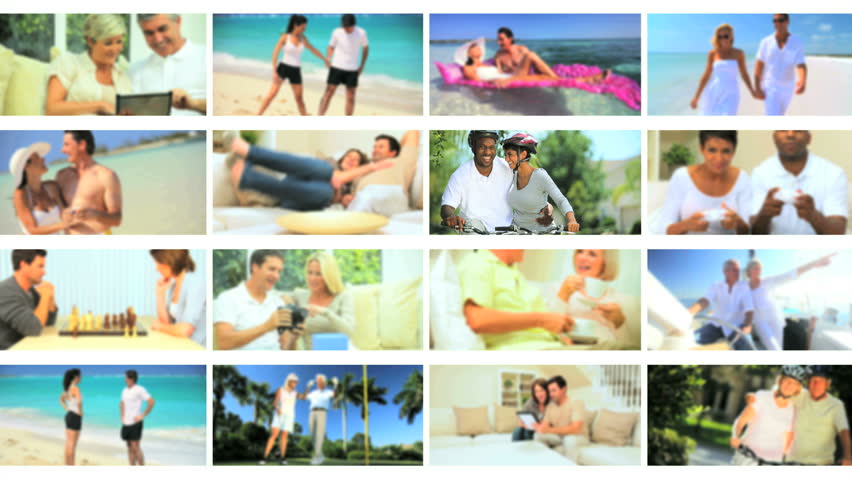 Montage Couples Healthy Outdoor Activities