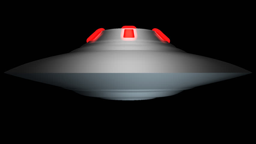 3D rotating UFO seamlessly loops with an alpha channel so that it can very easily be added to your custom scenes.