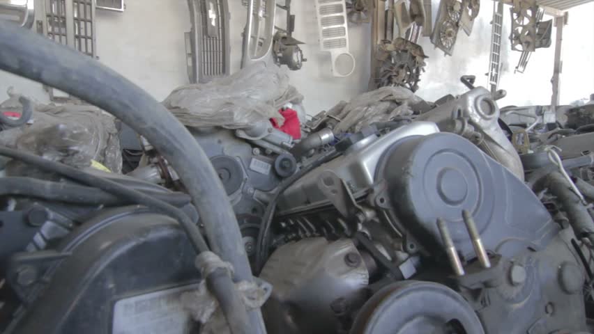 Engines in Scrap Yard