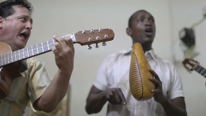 the cuban band eco caribe filmed performing in havana. all band members are model released.