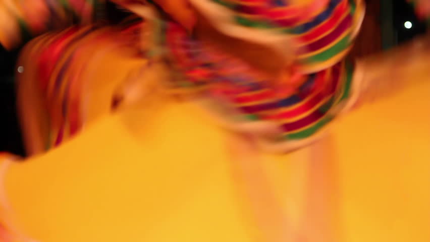 close-up of an after dinner dance and music show aboard night boat cruise