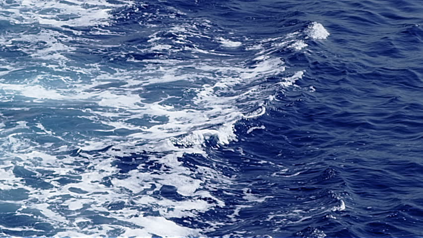 Wave crest detail in slow motion.