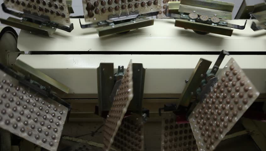 Chocolate-making factory in the "Del Turista" in San Carlos de Bariloche, Argentina