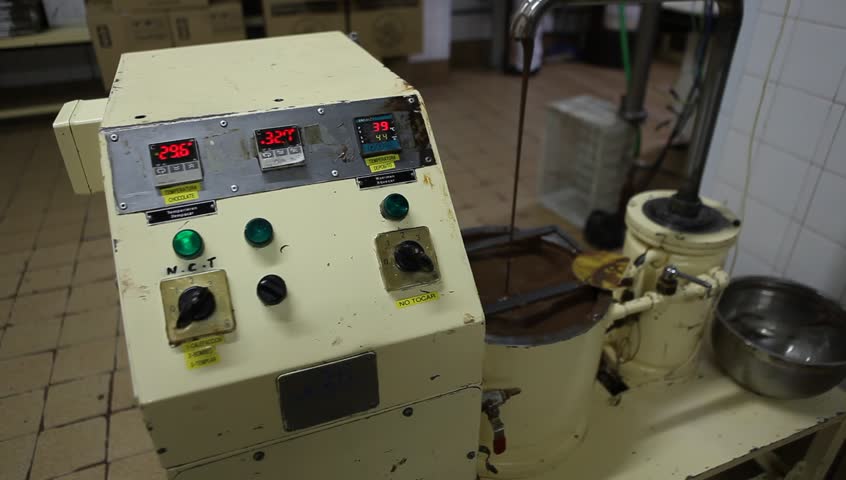 Chocolate-making factory in the "Del Turista" in San Carlos de Bariloche, Argentina