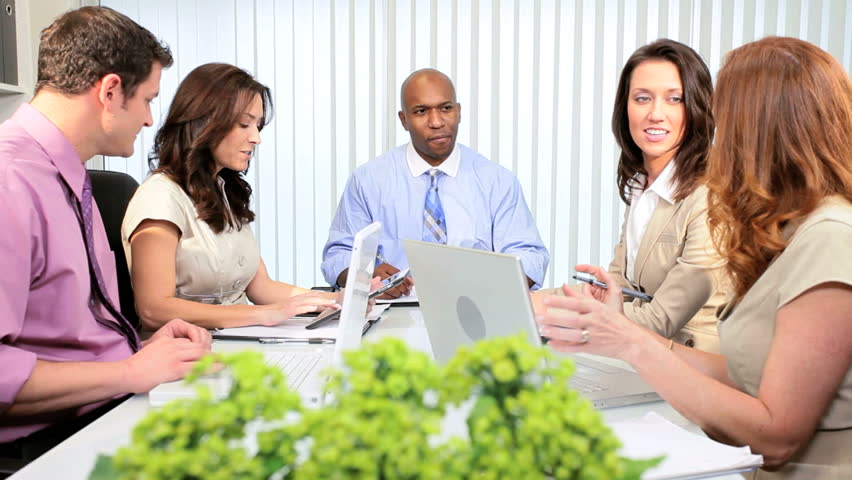 Consultants modern advertising agency planning client publicity
