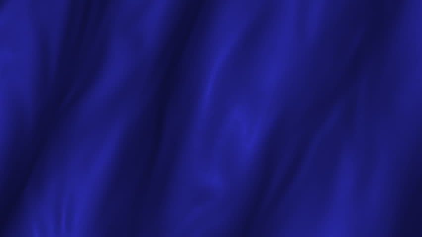 A beautiful satin finish looping  animation of a Blue flag background.  A fully digital rendering using the official flag design in a waving, full frame composition.  Animation loops at 10 seconds.  