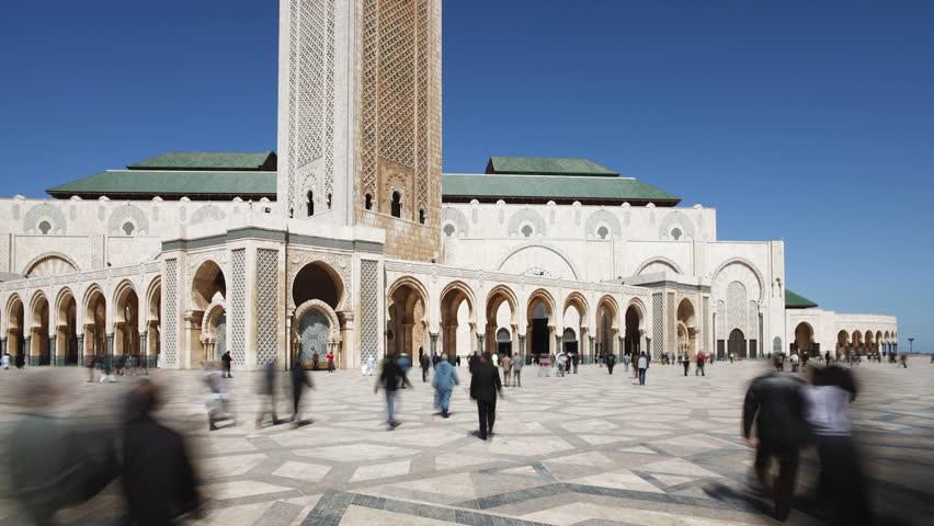 Hassan II Mosque, the third largest mosque in the world, Casablanca, Morocco