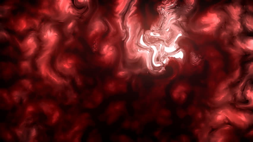 Hot, Red Biological Microscopic And Extraordinary Dream or Hallucination