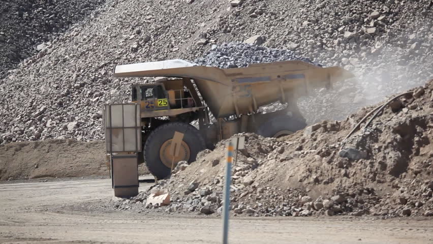 Haul truck in a Copper mine