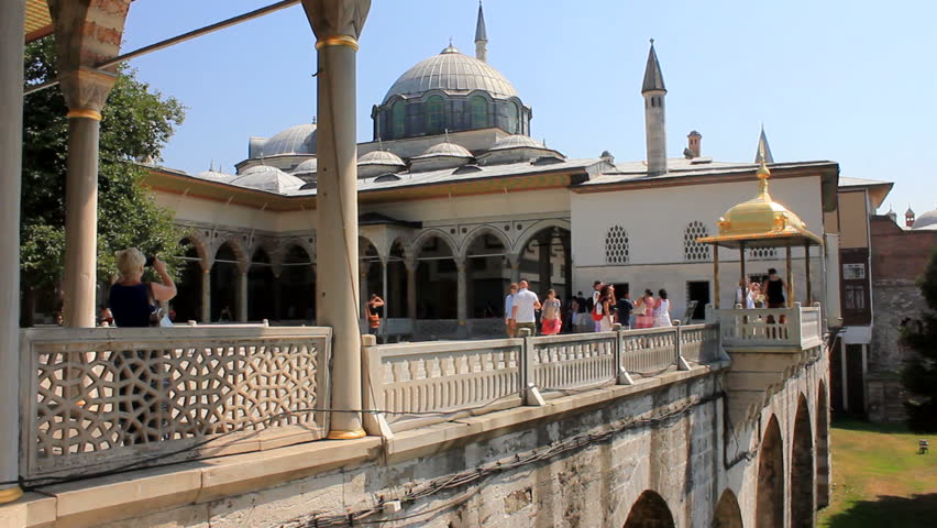 ISTANBUL, TURKEY - 26 July 2012: The Topkap Palace is a large palace in Istanbul, Turkey, built by the Ottoman Sultans and used as a residence for around 400 years. 26 July 2012 - ISTANBUL, TURKEY.